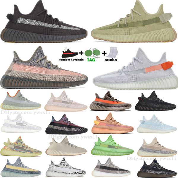 

2021 kanye men women running shoes mx oat cream white yecheil yeezreel hyperspace lundmark antlia black static reflective zebra cinder desig