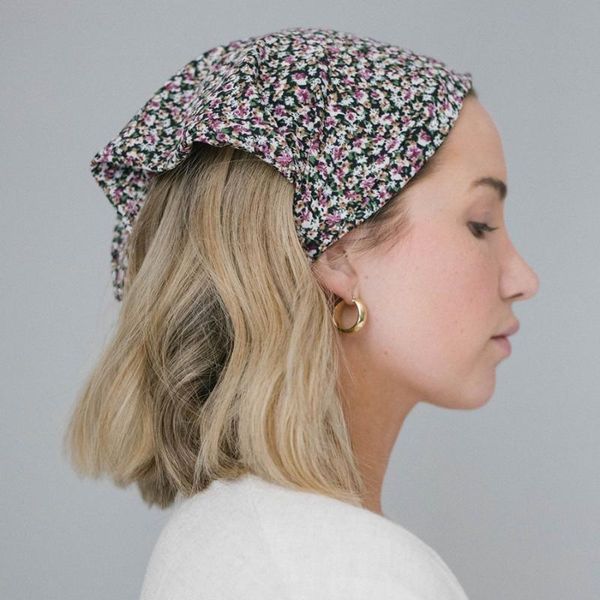 

hair accessories floral print scarf boho headband elastic band solid color turban headwrap headbands women