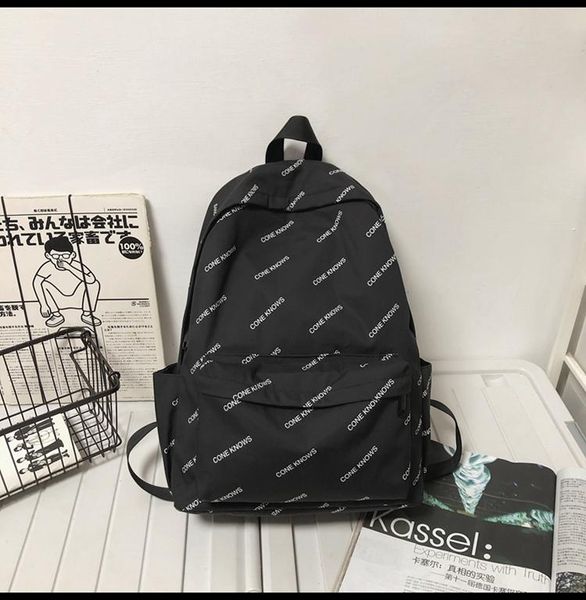 

backpack 3881 women's summer lightweight women 2021 solid color canvas