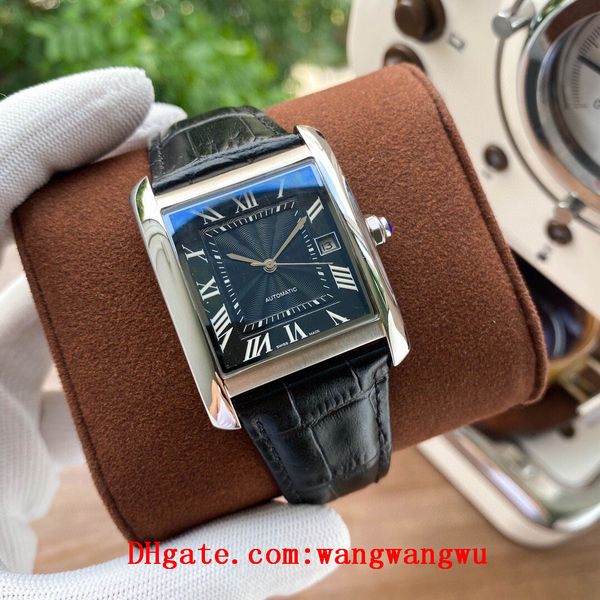 

2020 classic tank solo men watches joker leather wristwatches 316l stainless steel square mens watch d3091