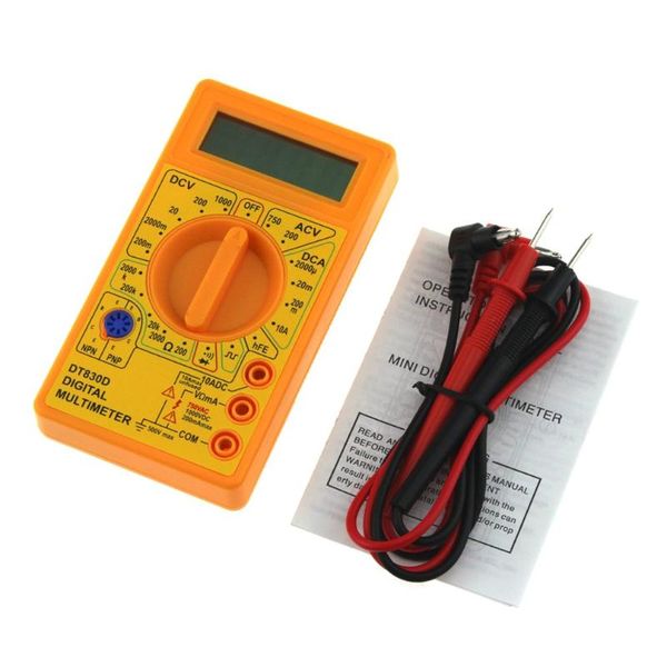 Multímetros DT-830D Mini bolso de bolso Multímetro digital Multimetro Testador de transistor MASTECH ESR MULTIMETRE METURO DE ANENG ANENG PEATMETER