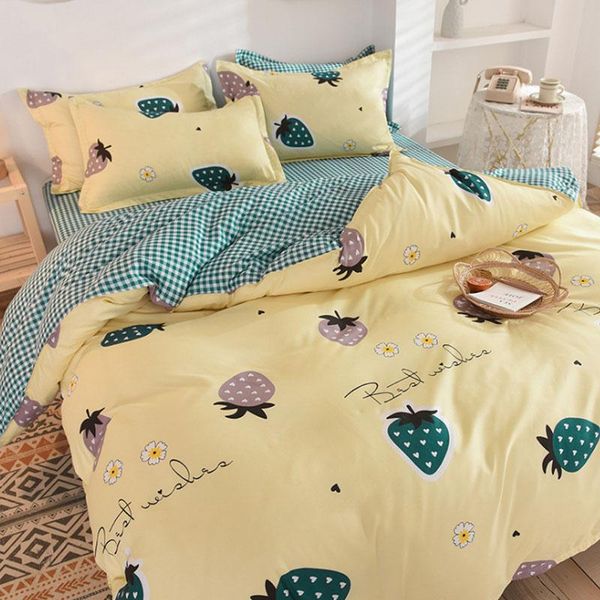 

bedding sets set home textile urban stylish simple duvet cover pillowcase bed sheet kid teen girl boy single twin  size 3/4pcs