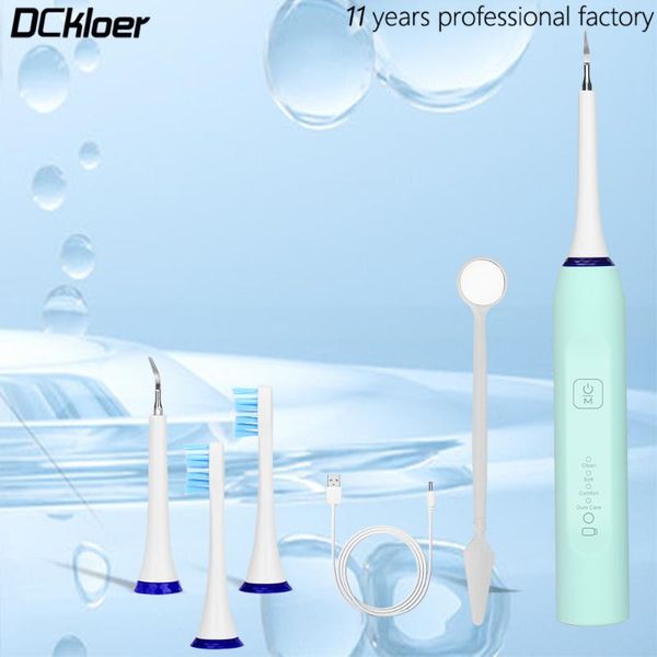 

smart electric toothbrush scaler 2 in 1 dental vibrition sonic remove calculus smoke stain tartar clean whiten teeth replaceable head