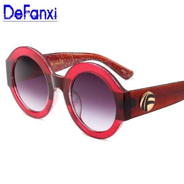 

fwtvw new oversized round sunglasses glitter glasses for eyewear appearance red fashion women delicate sun brown gorgeous hbbug, White;black