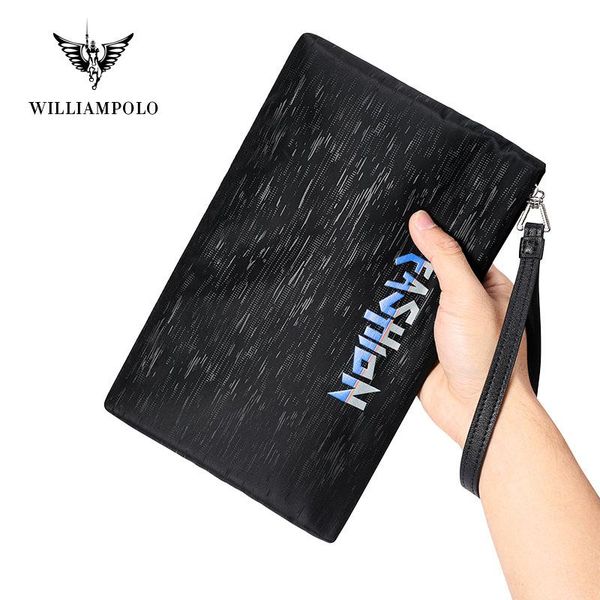 

wallets wallet williampolo luxury wristlet polyester zipper fashion phone purse large capacity waterproof minimalist personalized, Red;black