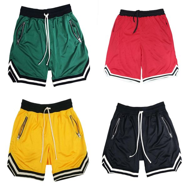 Cesta maillot de musculação masculina Shorts de basquete de malha plus size curtos homme verão Hip hop shorts casuais masculinos Pantalones soltos X0628