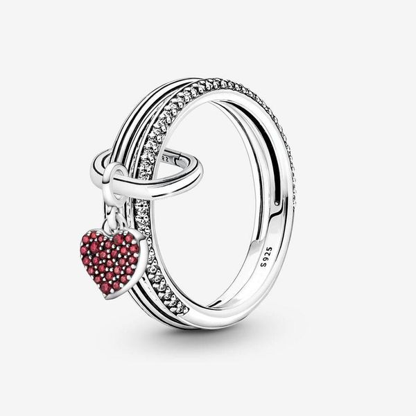 

genuine 925 sterling silver me love ring set for women wedding engagement rings fashion jewelry accessories, Slivery;golden