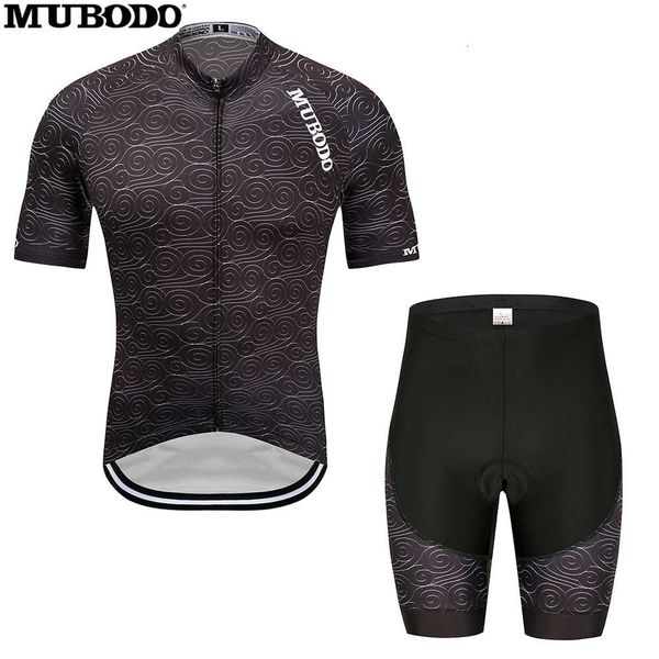 

mubodo cycling motorcycle suit black breathable quick drying