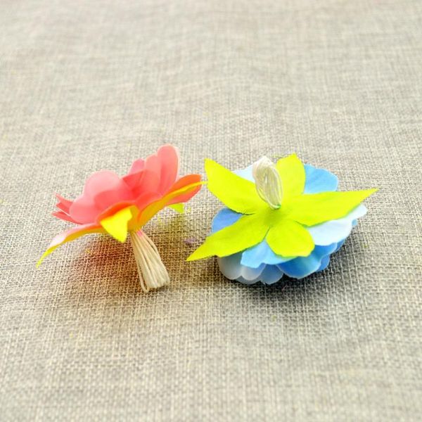 

10pcs artificial flowers for wedding decoration silk stamens for needlework diy handmade bride wreath accessorie qylcxa