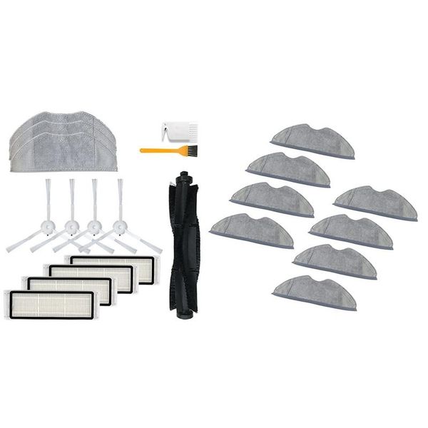 

1set roller brush washable robot hepa mops for 360 s5 s7 filter & 8pcs for 360 s7 robot mop cloth