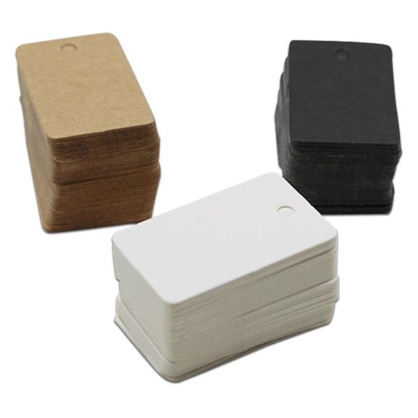 

greeting cards 2*3.3cm kraft paper label rectangle blank swing tag wedding party gift wish greetings card luggage clothing price hang