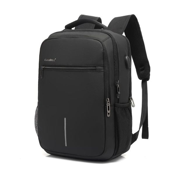 

backpack men backpacks cool bell anti-theft brush /dry wet separation/night reflection/ usb charging lapbag 15.6 inch black cb-8210