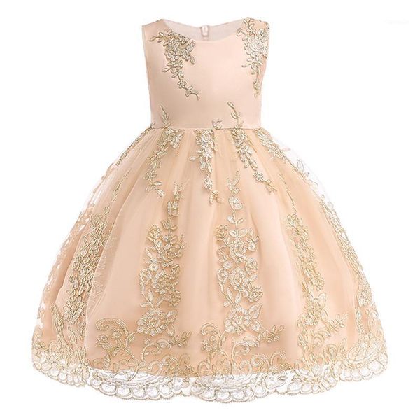 

girl's dresses teens flower dress kids clothes princess for girls children evening party wedding bridesmaid costume 3 8 y, Red;yellow