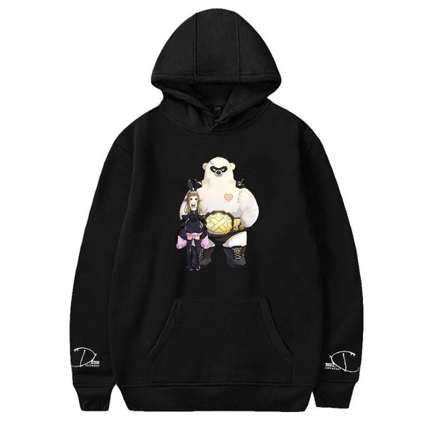 

men's hoodies & sweatshirts game d-cide traumerei 2d print hooded sweatshirt women/men clothes casual hoodie, Black