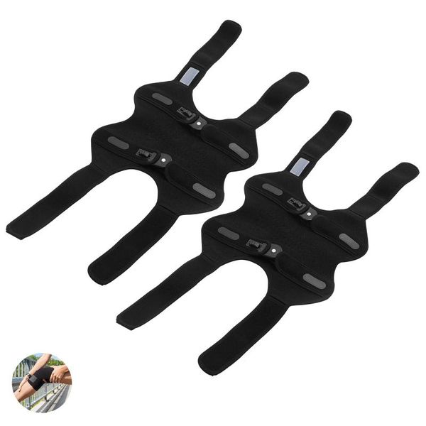 

elbow & knee pads support pad wrap sleeve ok cloth adjustable breathable anti bump outdoor fitness activity sportswear protector, Black;gray