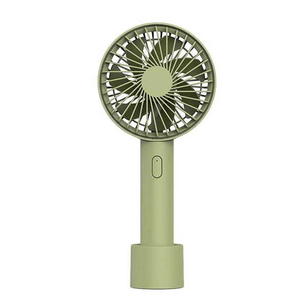 

electric fans 2000mah mini cooler handheld portable fan usb rechargeable outdoor home quiet deskgreen