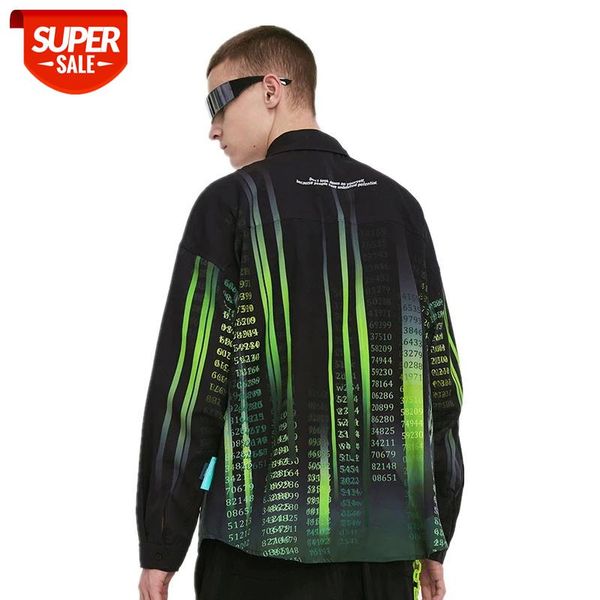 

seveyfan 2021 men's fashion 3d numbers printed shirts loose long sleeve shirts casual cotton for male #j732, White;black