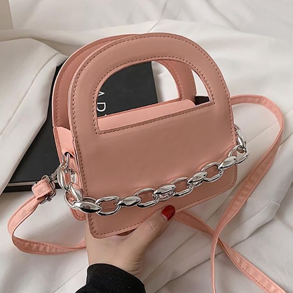

cross body fashion leather shoulder crossbody bags for women 2021 female thick chain casual messenger flaps ladies small handle handbag