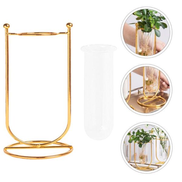 

vases 1pc elegant hydroponics planting vase home glass dining table adorn golden