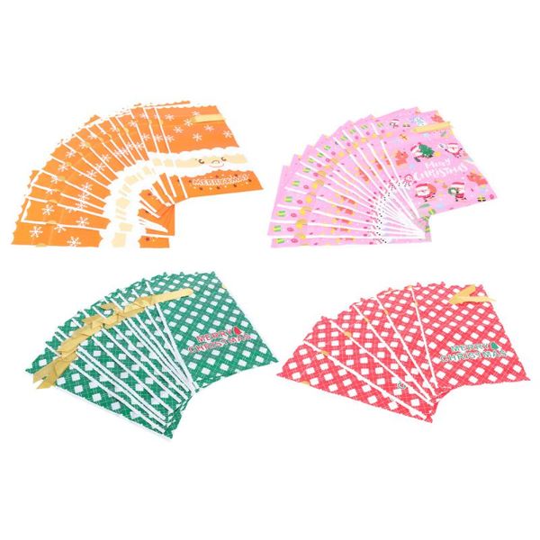 

gift wrap 50pcs christmas festival lovely pattern bags xmas color present