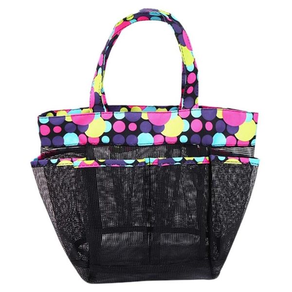 

storage bags mesh shower tote,college dorm bathroom organizer with key hook and 2x handles,basket pockets for camp gym