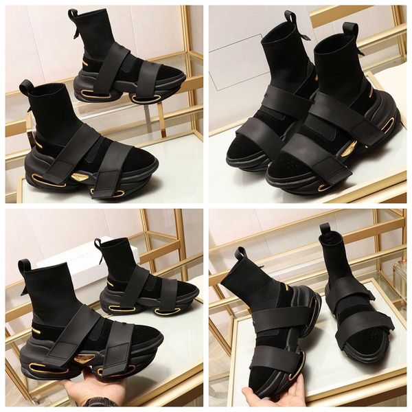 

winter socks boots paris fashion casual shoes men women outdoor shoe double soles non-slip design 35-45, Black