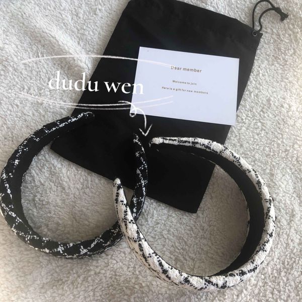 

party gift classical cloth headband classic hair accessories vintage headband double-c marks hairband duduvip