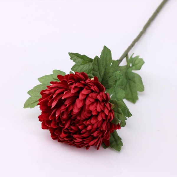 

decorative flowers & wreaths simulation single pineapple chrysanthemum wedding home decoration silk fake flower shooting props long pole bot