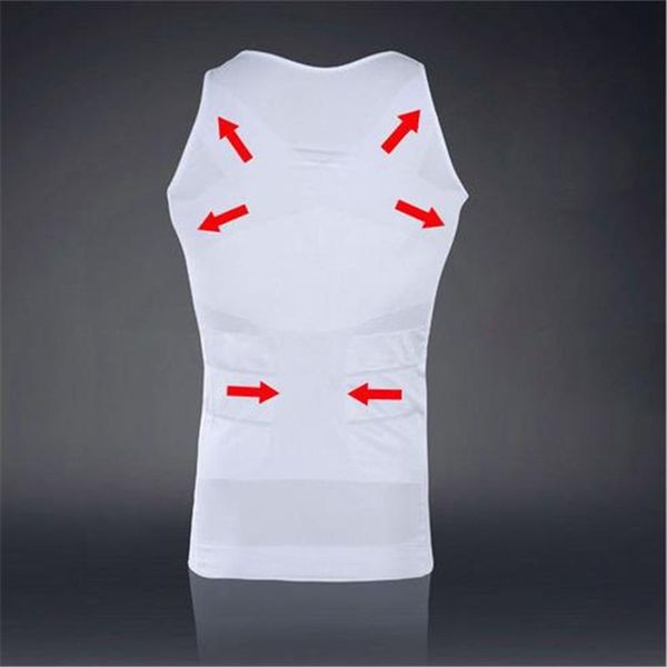 

men's body shapers men shapewear sleeveless shirt vest tummy belt control slimming shaper abdomen corrector underwear compression corse, Black;brown