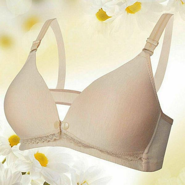 

maternity intimates pregnant nursing bra underwired breastfeeding bras baby feeding, White