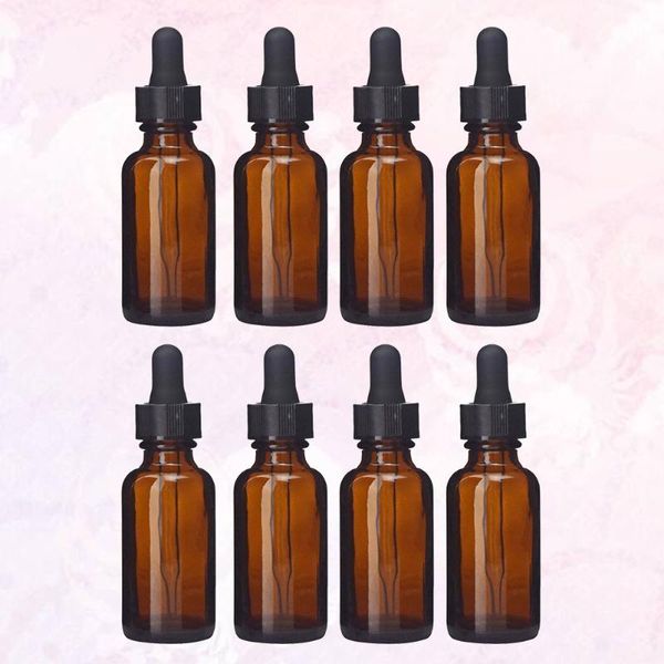 

storage bottles & jars 8 pcs 5ml essential oil bottle retro antique glass empty container dispensing dropper decoration (bro