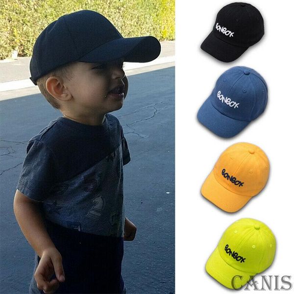 

caps & hats fashion baby boy girls hat printed cotton sunhat eaves baseball cap snapback sun, Yellow