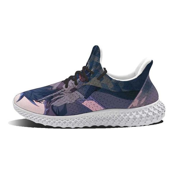 

spring 2021 tomioka giyuu anime pattern breathable flat running shoes zjm5