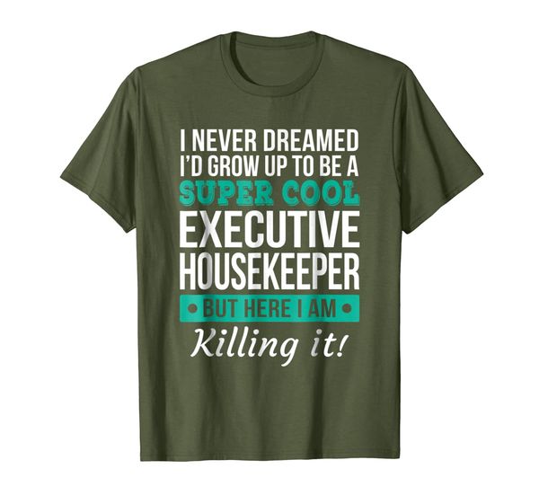 

super cool executive housekeeper t-shirt funny gift, White;black