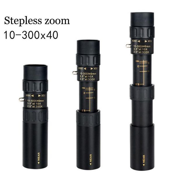 

telescope & binoculars 10-300x40mm monocular super zoom quality eyepiece portable hunting night vision scope outdoor camping