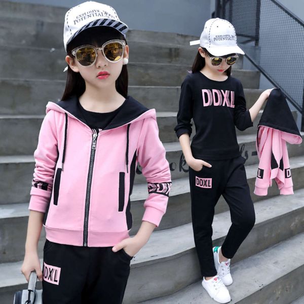 

autumn children's wear new sports suit, White
