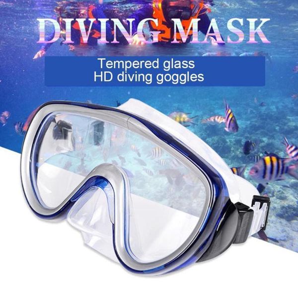

diving masks kids waterproof swimming goggles tempered glass children gear snorkeling anti-fog equipment q4b3