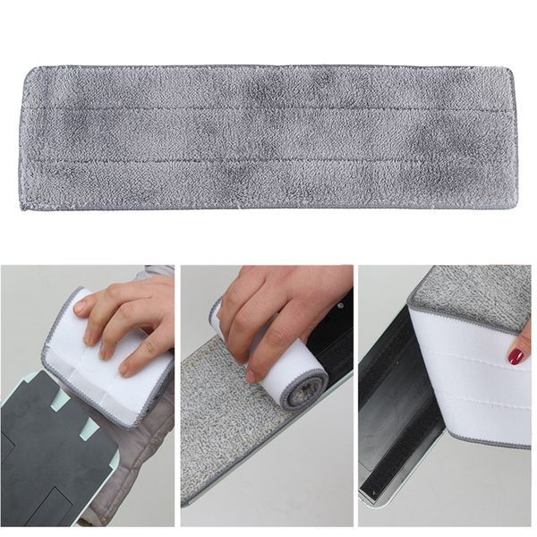 

2021 new 42*12cm flat clip with the mop rag dust cleaning reusable microfiber pad 1fkr