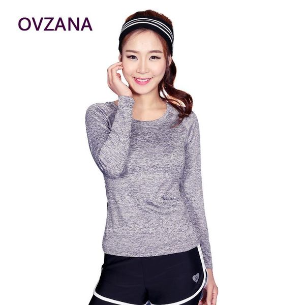 

women long sleeve t shirt for running autumn new fitness yoga gym wear quick dry cycling jersey elastic sport tees femme, White;red