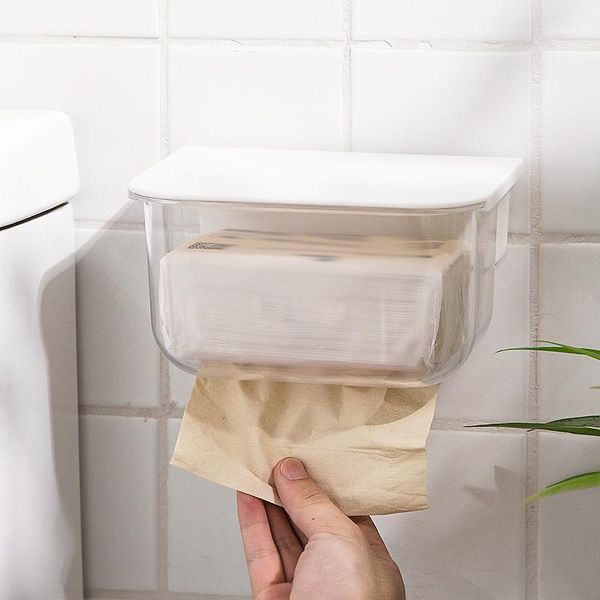 

tissue boxes & napkins box holder wall mounted napkin paper towel dispenser for home kitchen living room no punching