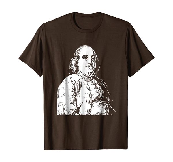 

benjamin ben franklin american revolution art t-shirt tee, White;black
