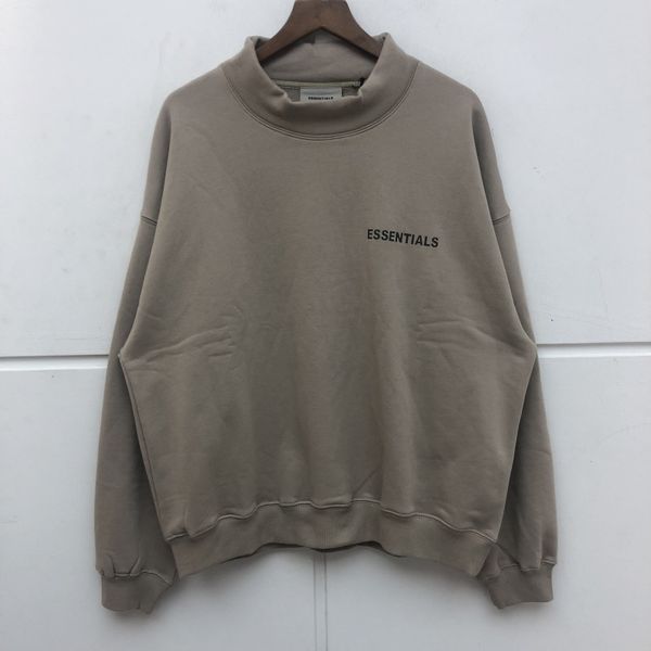

1:1 better quality oversize essentials crewneck turtleneck sweatshirts ktmr, Black