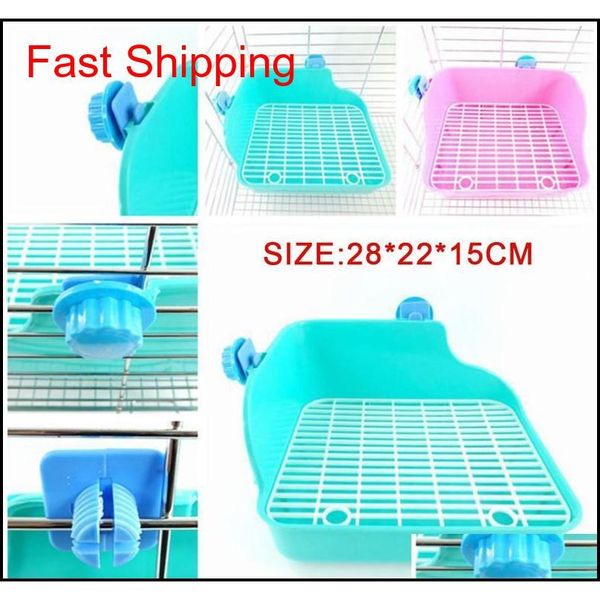 

pet cat rabbit pee toilet plastic small animal toilets hamster guinea pig litter tray corner pet litter training jllgmf home003