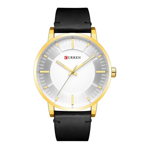 

curren 8332 watches military sports branded men wristwatches casual leather strap waterproof wristwatch male clock analog quartz watch relog, Slivery;brown