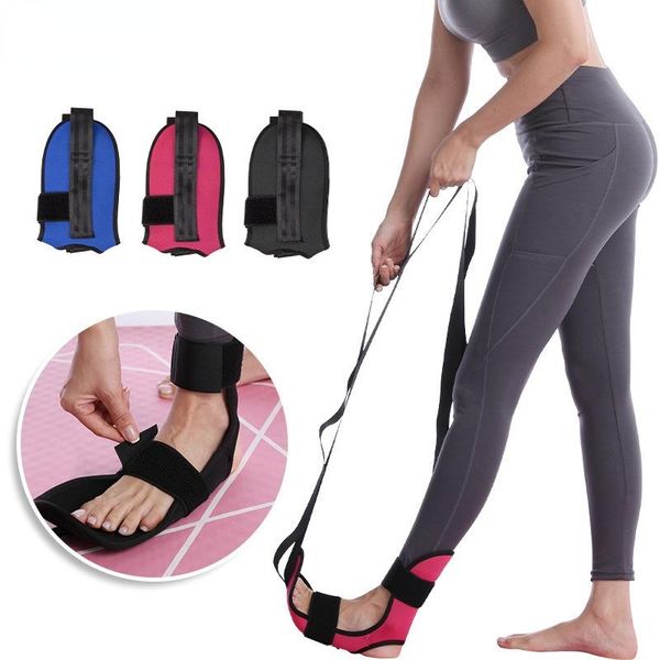 

resistance bands yoga leg stretch belt ankle brace support training stretching rehabilitation strap correction braces gym