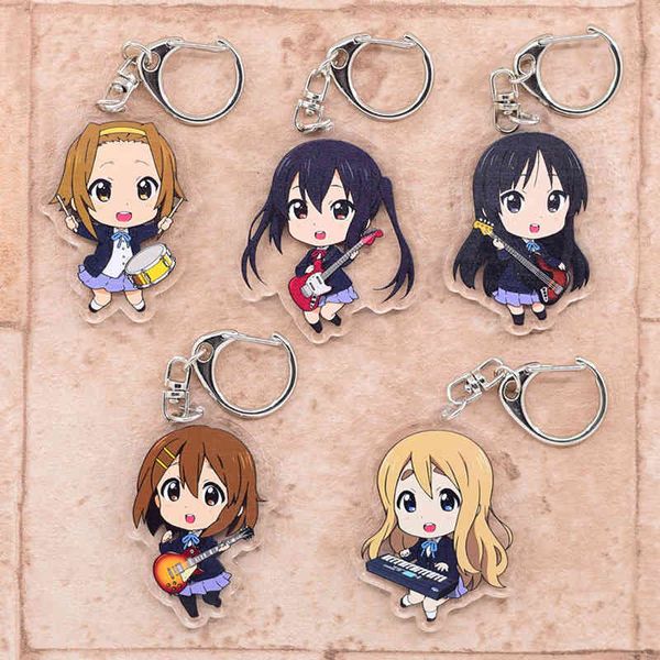 Keychains K em anel de chave de acrílico de dupla face, 10 estilos, pendente, desenho animado, acessórios, chibi, preço especial