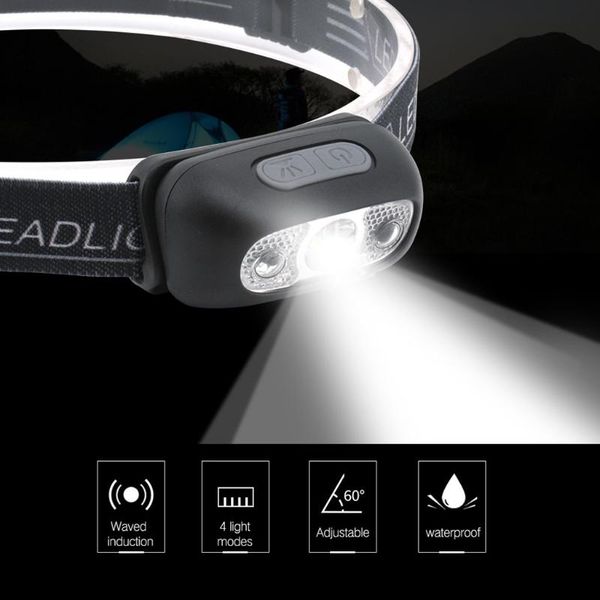 

usb rechargeable led headlamp headlight head lamp torch waterproof outdoor cycling riding bicycle accessories