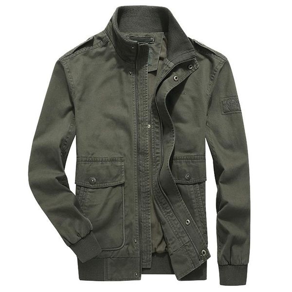 

men's jackets quality brand cargo military jacket men autumn winter cotton multi-pocket outwear army outdoor coat male chaqueta hombre, Black;brown
