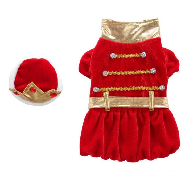 

dog apparel christmas the king suit puppy cosplay outfits cute clothes