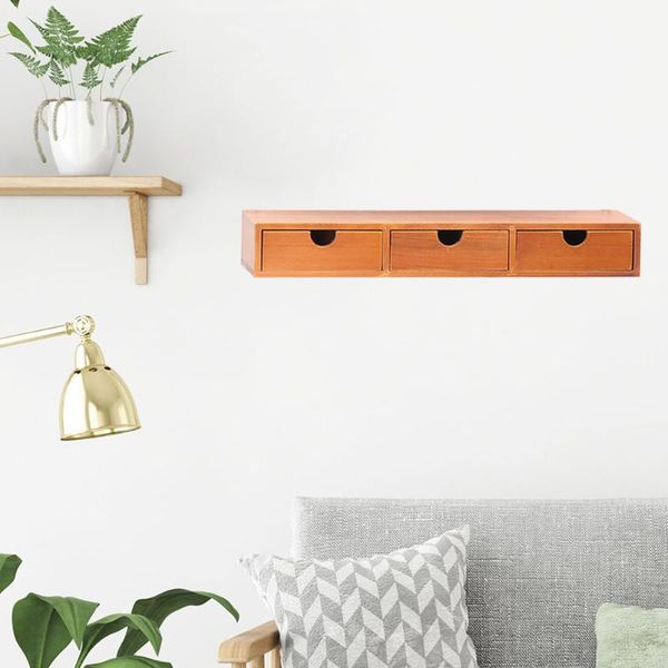 

clothing & wardrobe storage wooden drawer closet single layer wall hanging cabinet multifunction deskfurniture - size 3 drawers